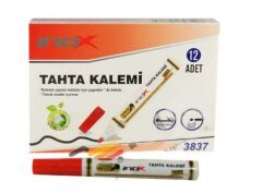 INOX BOARD MARKER KIRMIZI 12 LI (3837)