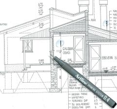 ARTLINE CIZIM KALEMI DRAWING FIRCA UC SIYAH 23FN