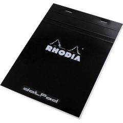 RHODIA BASIC A4 NOKTALI BLOKNOT SIYAH KAPAK 80YP.