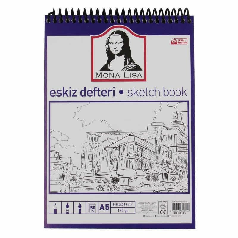 SUDOR ESKIZ DEFTERI SPIRALLI A5 120GR 50 YP MN13-5