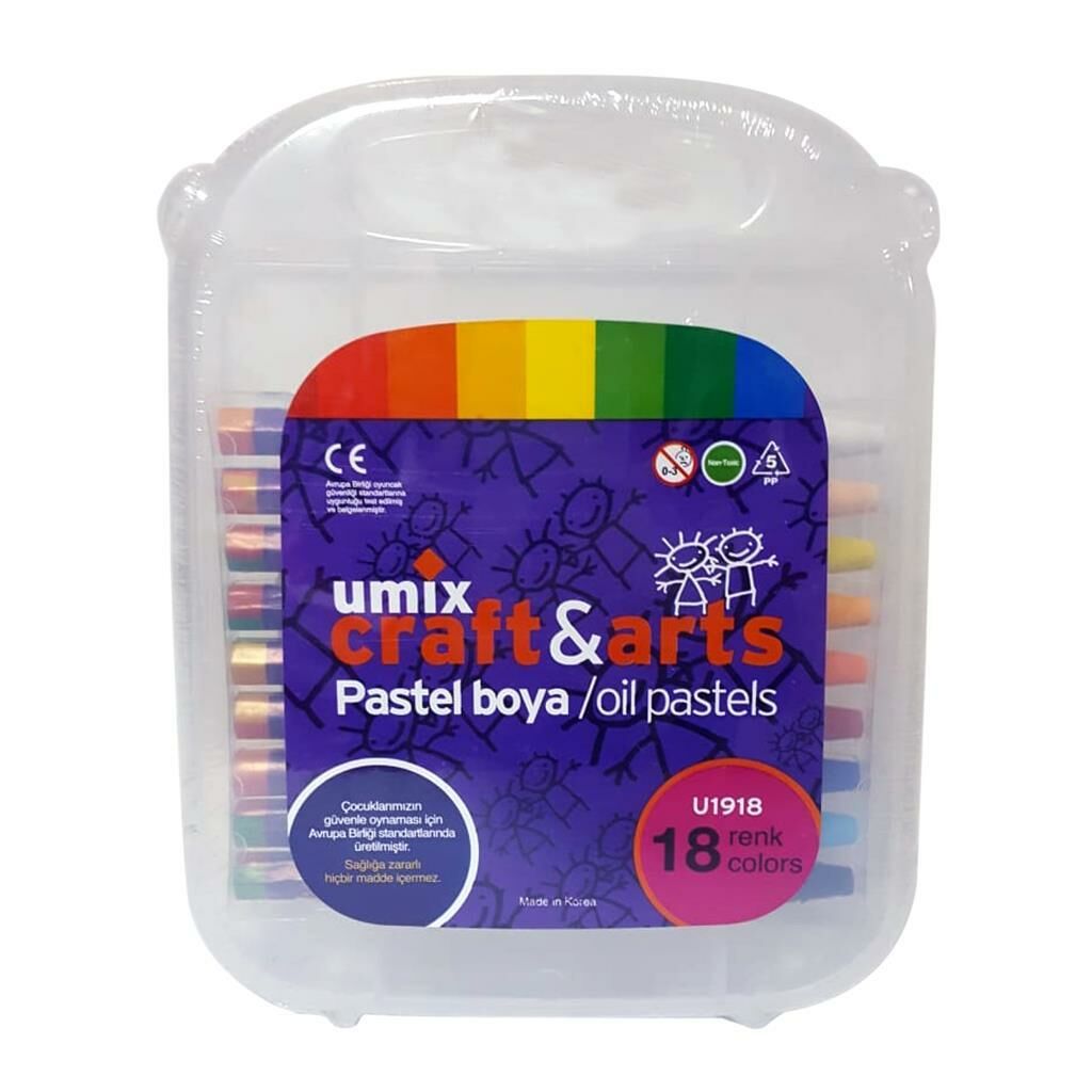 UMIX PASTEL BOYA CRAFTS&ARTS 18 RENK  (U1918)