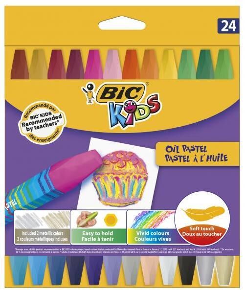 BIC KIDS PASTEL BOYA YAGLI 24 LU (926447)