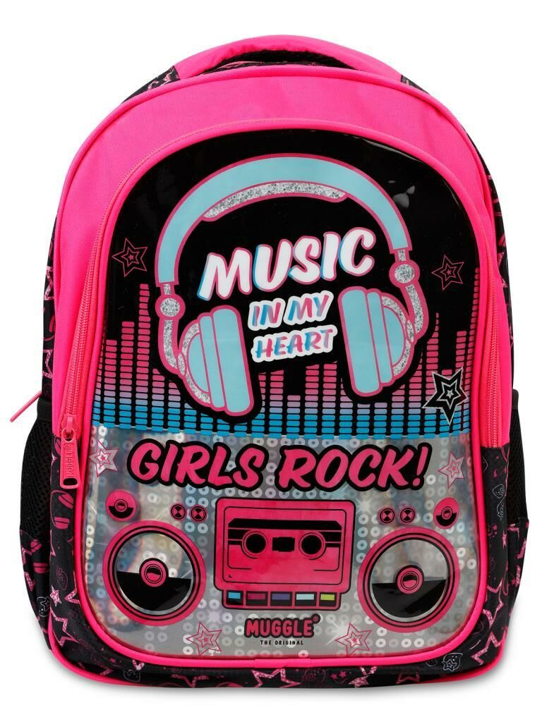 MIKRO OKUL CANTASI MUGGLE MUSIC SIYAH MU7143