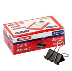 BIGPOINT CELIK KISKAC 25mm.12 LI KUTU (BP354-25)