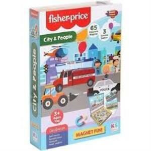 KS GAMES BABY PUZZLE CITY PEOPLE FISHER PRICE