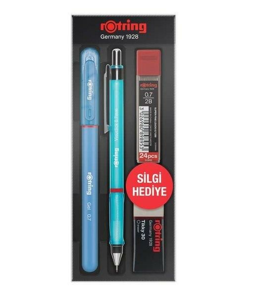 ROTRING OKUL SETI VISUCLICK+JEL 0.7 MM MAVI