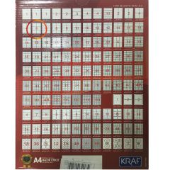 KRAF LASER ETIKET 2303 BK 105x99(6x100=600)HB1303