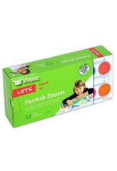 LETS PARMAK BOYA 12 RENK x 25ml (L5512)