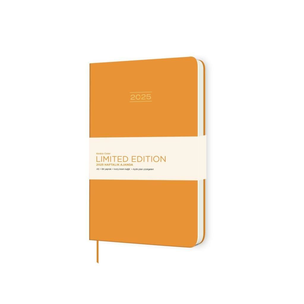 KESKIN AJANDA HAFTALIK 2025 A5 LIMITED HARDA600071