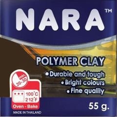 NARA POLYMER CLAY 55gr.SOOT BROWN