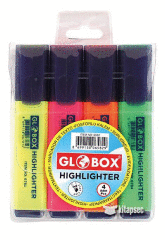 GLOBOX FOSFORLU KALEM 4 RENK(6582)