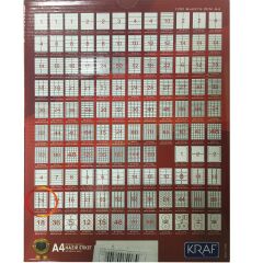 KRAF LASER ETIKET 2024 BK 64x34(24x100=2400)HB2024