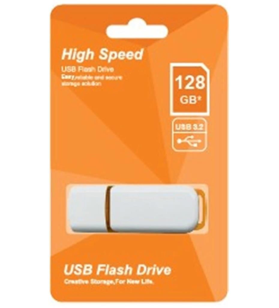 ELBA FLASH BELLEK 128GB USB 3.2 PLASTIK BEYAZ-TURU