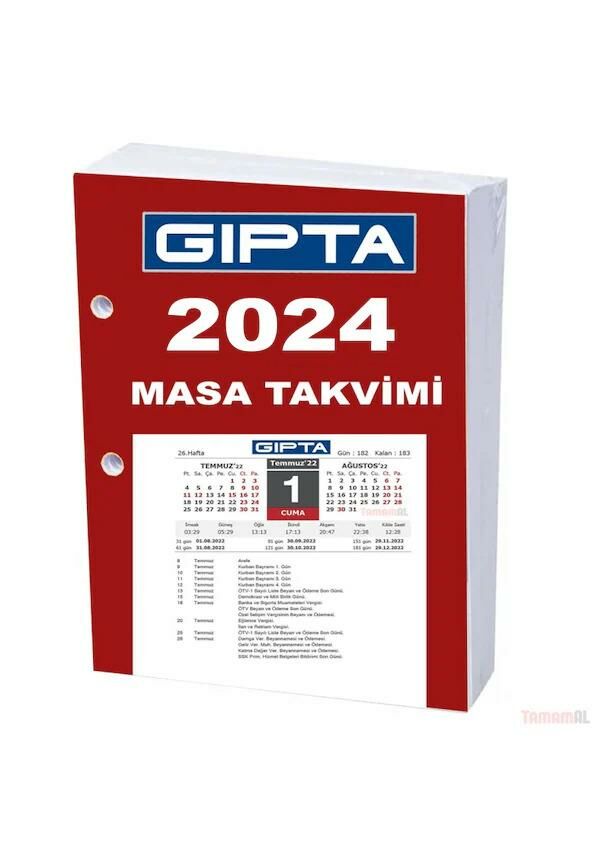 GIPTA BLOK MASA TAKVIMI 10X13 (365-GTB) 2025