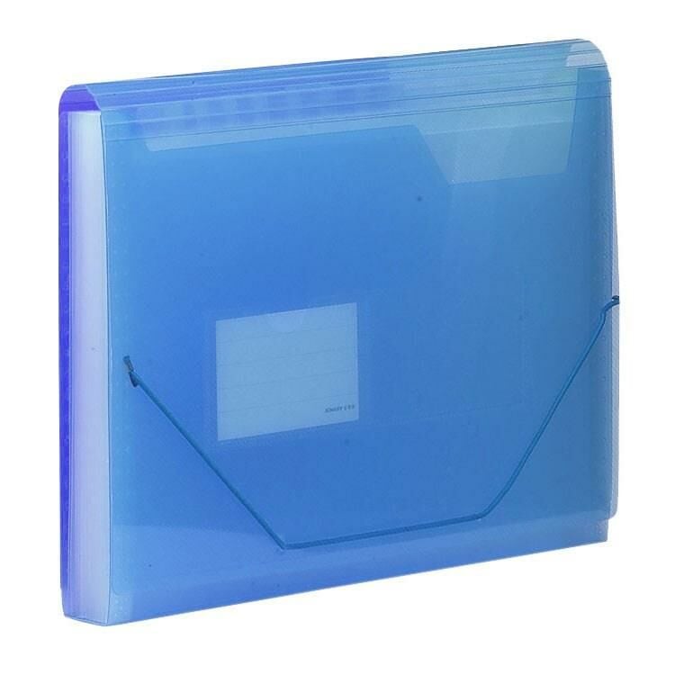 KRAF EVRAK DOSYASI KORUKLU 13 CEP LAS. MAVI(F4302)