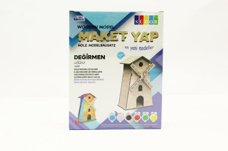 SUDOR AHSAP MAKET DEGIRME BOYAMA SETI KUCUK MD2-03