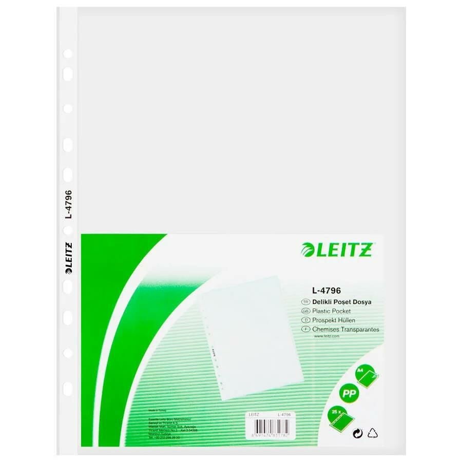 DELIKLI POSET DOSYA LEITZ A4 25 LI (4796T)