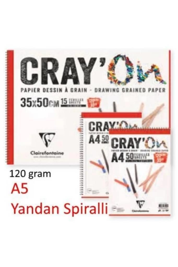 CLAIREFONTAINE CRAYON CIZIM BLOGU A5 YAN.SPR 120gr