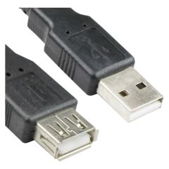 VCOM CU202-B-3.0 3MT SIYAH 2.0 USB UZATMA KABLOSU