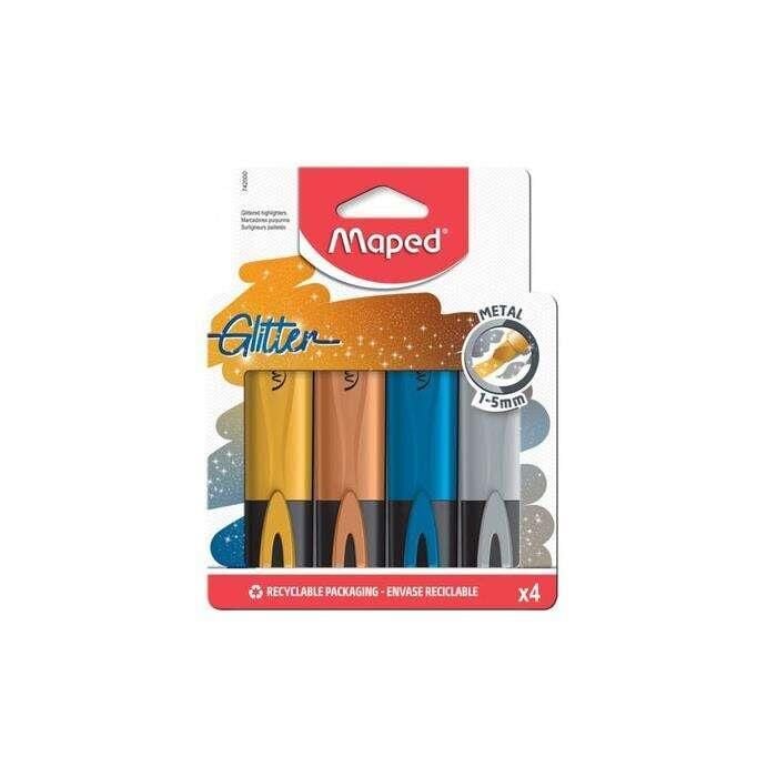 MAPED FOSFORLU KALEM SIMLI METALIK 4 LU 74200