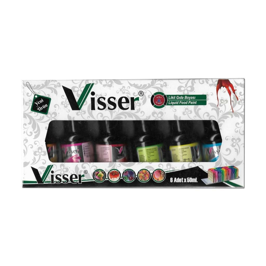 VISSER SIVI GIDA BOYASI 50mlx6 RENK (09011)