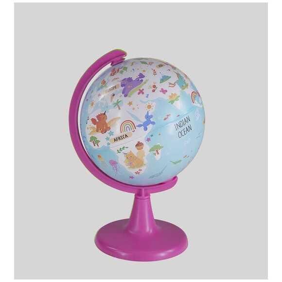 GURB 15cm UNICORN ADVENTURE GLOBE+PUZZLE 54LU48155