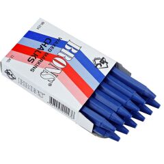 BRONS YAGLI MARKA TEBESIR MAVI 12 LI KUTU