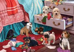 KS PUZZLE 500 PARCA PUPPIES IN THE BEDROOM