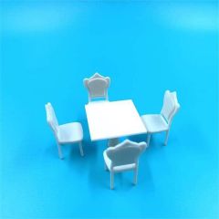 JORDANIA KARE MASA 4 SANDALYE 1/025 JE07-E4025-01K