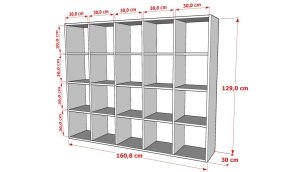 Rafli Kitaplik 160 Cm Beyaz KTP-1139