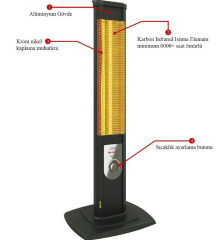 MirKraft Mate 2500W Karbon Infrared Isıtıcı