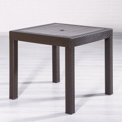 Rattan 4 Kişilik Bahçe Masa Takımı - Kahve