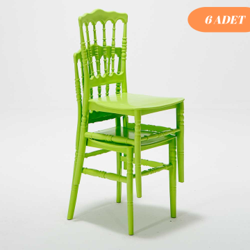 6 Adet Miray Sandalye - Yeşil