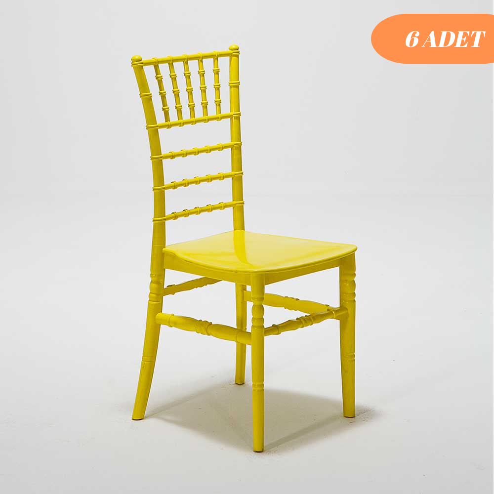 6 Adet Soho Sandalye - Sarı