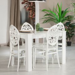 Arda / Venüs  Mutfak Masa Takımı - Beyaz