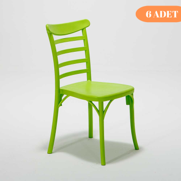 6 Adet Efes Yeşil Sandalye / Balkon-bahçe-mutfak