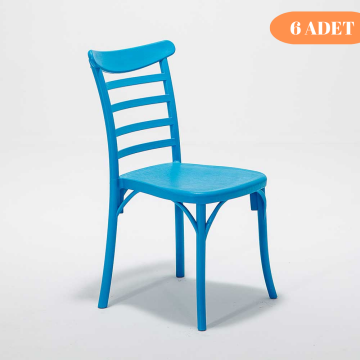6 Adet Efes Mavi Sandalye / Balkon-bahçe-mutfak