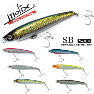 Molix Stick Bait 120 Baitfish Series Col. Verde Tempesta