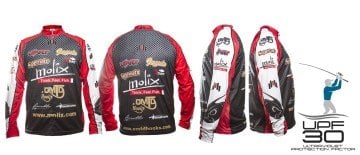 Molix Pro Tournament Shirt Long Sleeve col.Black/Red Flames Size L