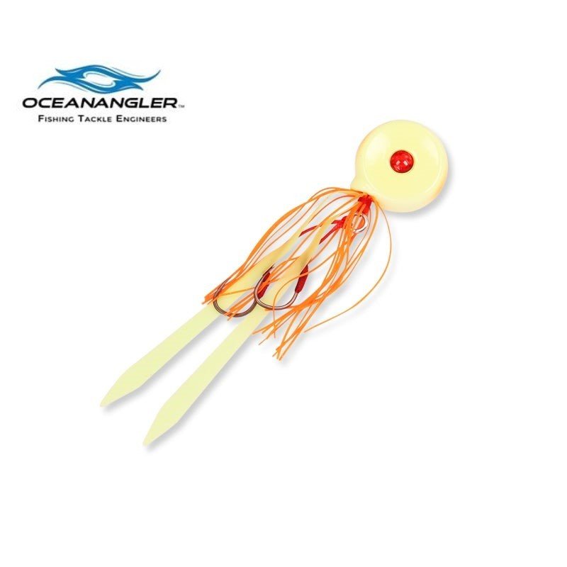 Ocean Angler Coin drops 140 gr Orange/Glow White