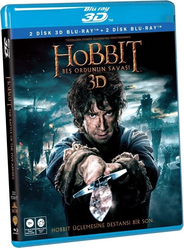 The Hobbit: The Battle Of The Five Armies  3D+2D Blu-Ray 4 Disk