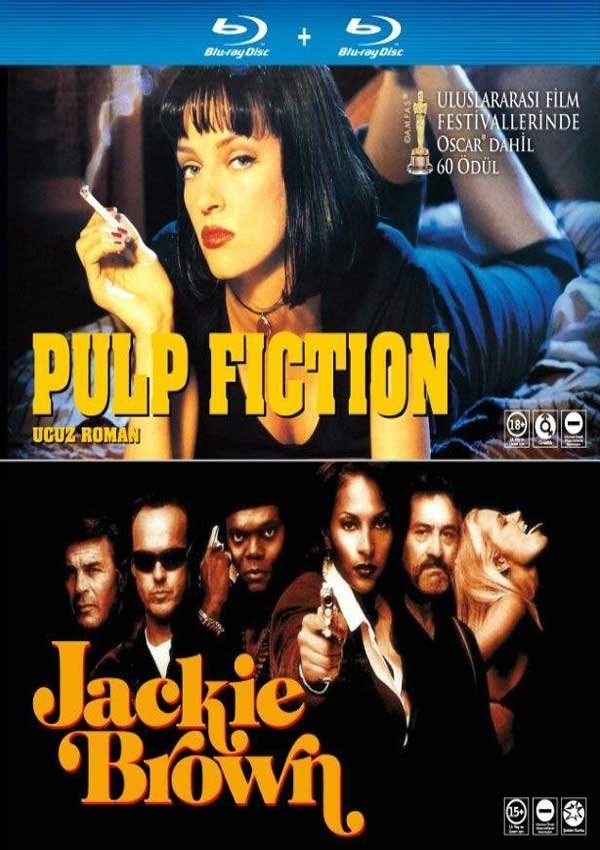Pulp Fiction + Jackie Brown ikili Set Blu-Ray 2 Disk