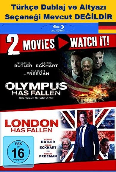 Olympus Has Fallen + London Has Fallen - Kod Adı Olympus + Kod Adı Londra Bluu-Ray