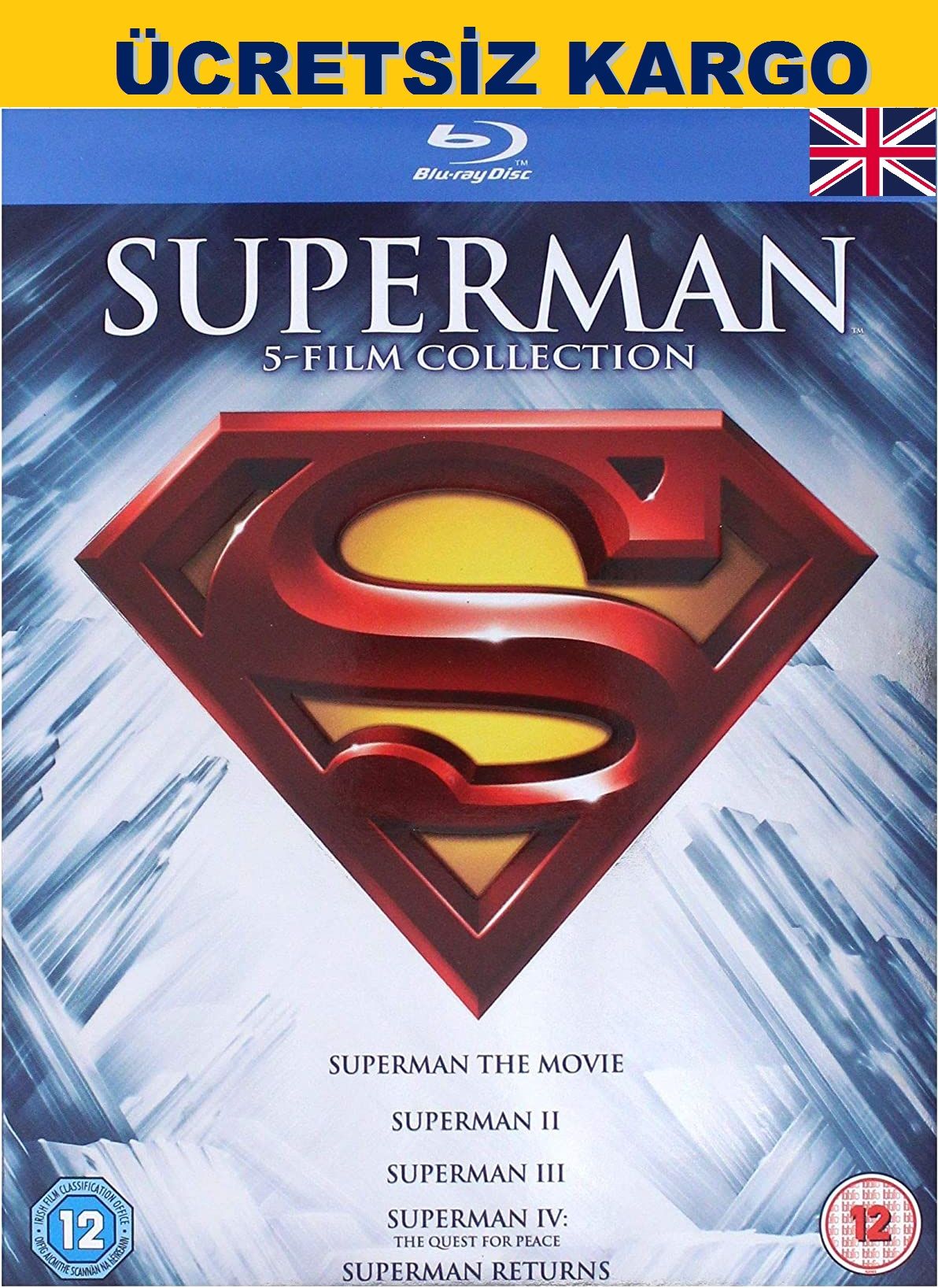 Superman Anthology 1978-2006 5 Film Koleksiyon Blu-Ray Özel Kutulu