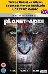 Planet Of The Apes Trilogy 4K Ultra HD+Blu-Ray 6 Disk Box Set