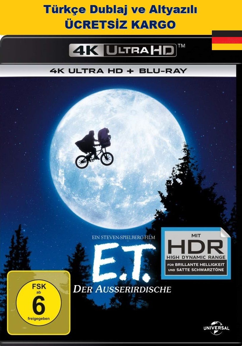 E.T. 4K Ultra HD+Blu-Ray 2 Disk Karton Kılıflı