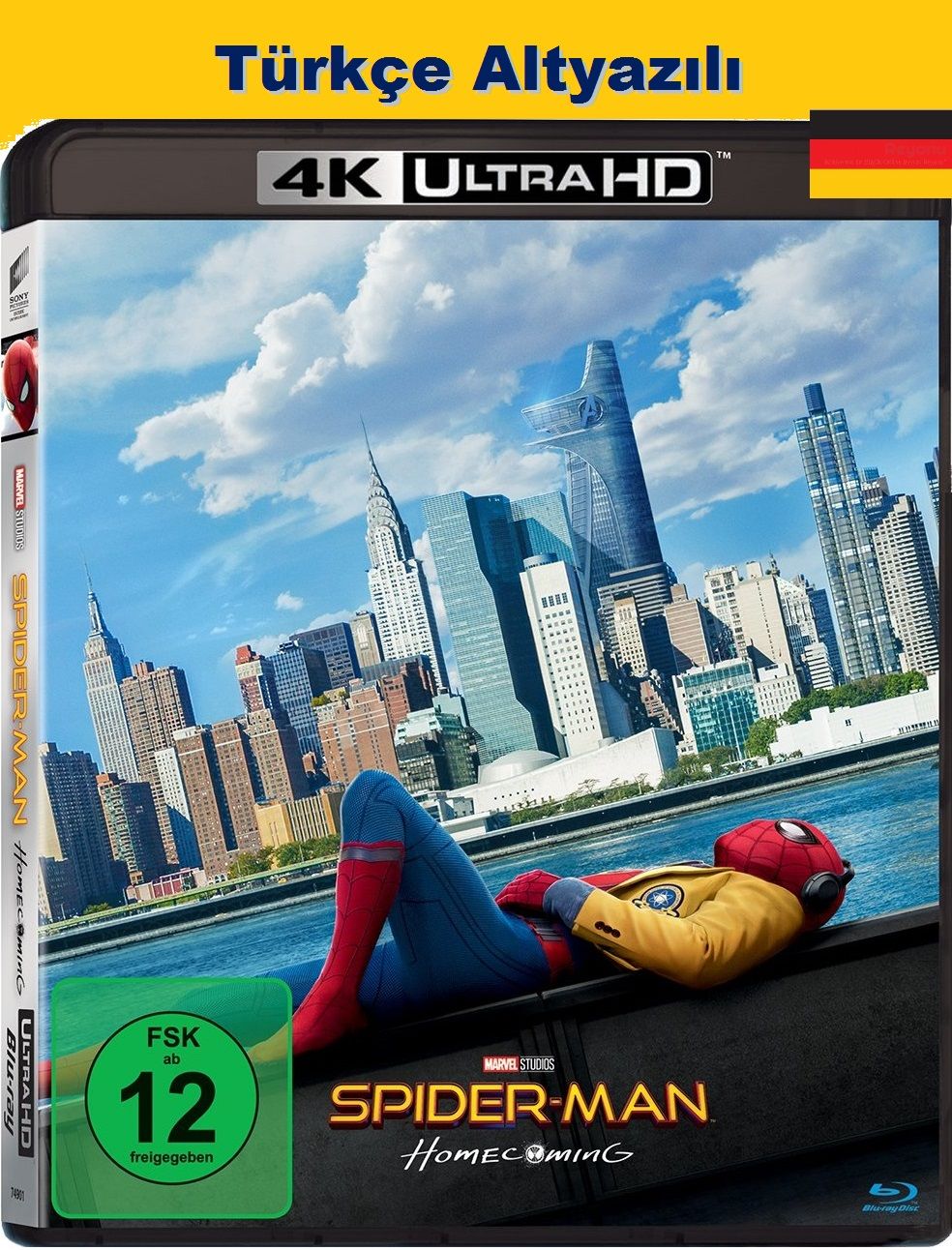 Spider Man Homecoming Örümcek Adam Eve Dönüş 4K Ultra HD+Blu-Ray