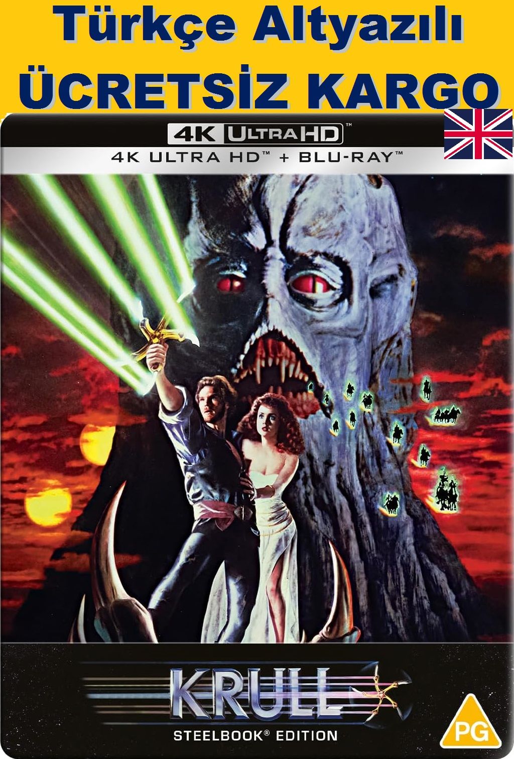 Krull 4K Ultra HD+Blu-Ray+Bonus 2 Diskli Steelbook
