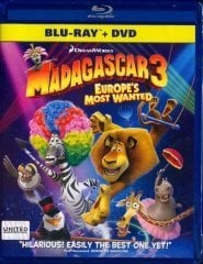 Madagascar 3: Europe's Most Wanted Madagaskar 3 Blu-Ray+DVD TİLON