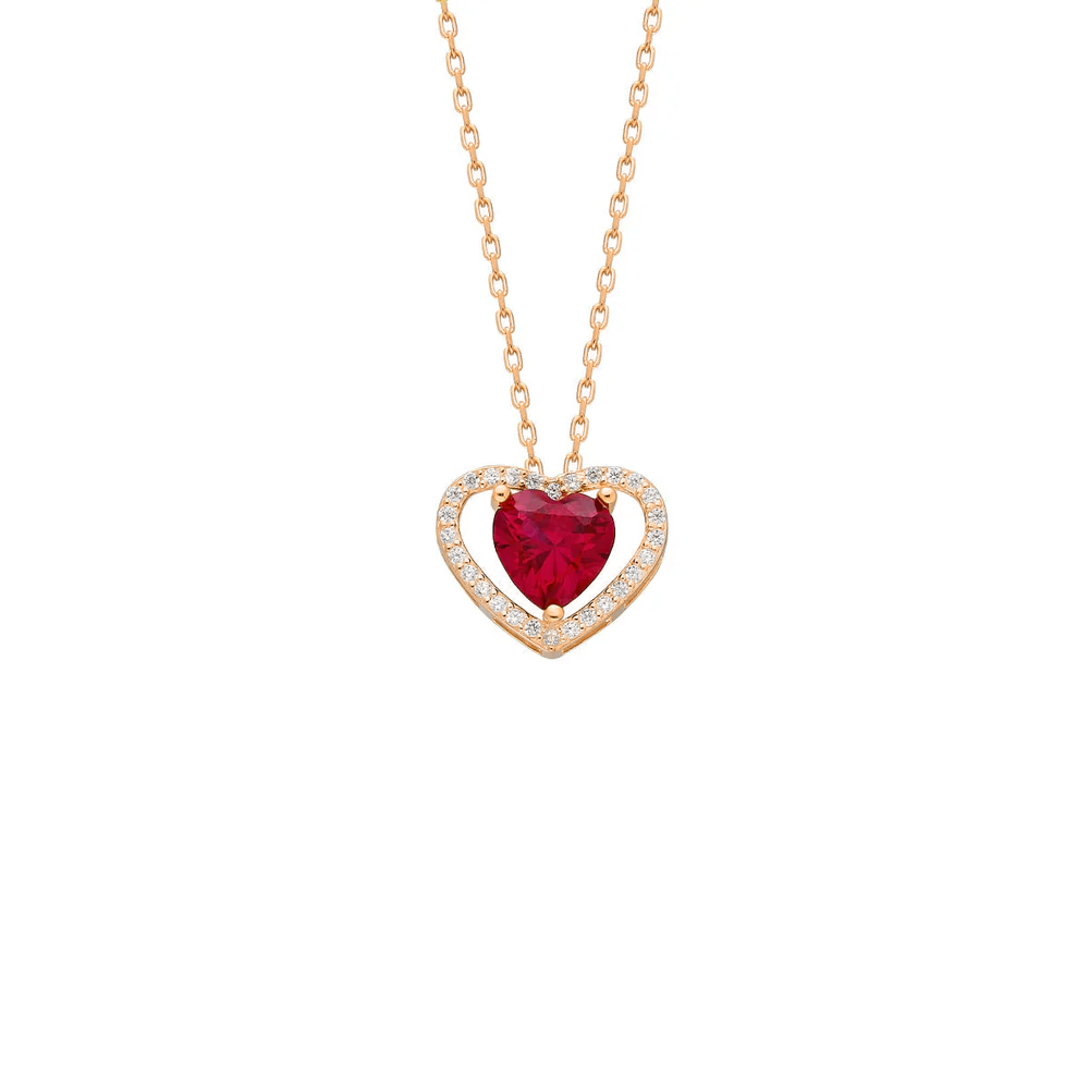Kırmızı Kalp Kolye 718036 Rose